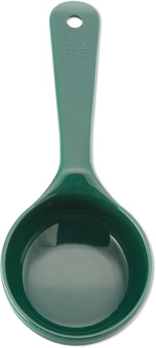Image of Carlisle FoodService Products 492808 Measure Miser Solid Measuring Spoon with Short Handle, 4 Ounces, Green