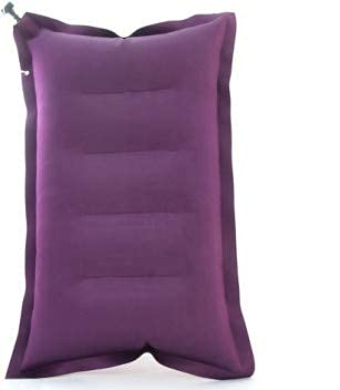 Duckback Rubberized Cotton Travel Air Pillow (Purpel, 1), Purple, Pack of 1