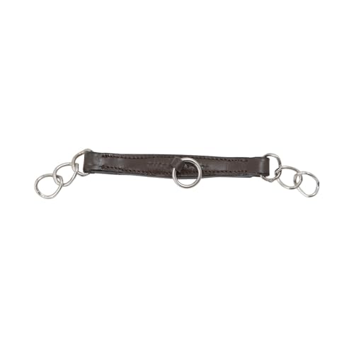 Shires Blenheim Leather Curb Chain (Full Brown)