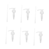 healvian 6個 ユニバーサルローションボトルポンプ ヘッド調節可能な押し込み式シャンプーノズル コンディショナー兼用 携帯便利で詰め替え