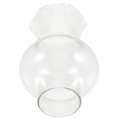 SOESFOUFU Paralume in Vetro per Lampada a Olio, Ricambio Trasparente per Lampada a Cherosene Diametro 3 CM, per Uso Domestico e Decorativo