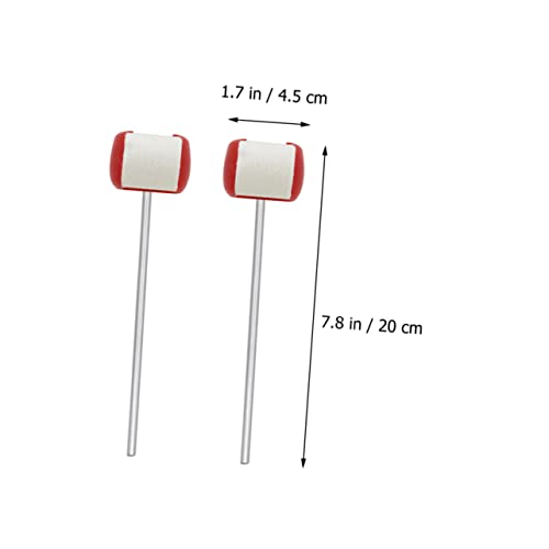 Accesorios para pedal de bombo 2 pzas patas de fieltro miniatura 5