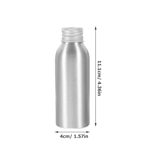 3 Sets Aluminum Travel Bottles 100ml Empty Aluminum Bottle with Screw Lids for Lotion Shampoo Essential Oil Perfume Aromatherapy4