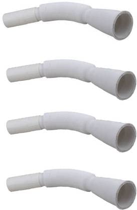 GKP PVC Flexible Waste Pipe For Kitchen Sink, Wash Basin(White) Pack of 4 (NORMAL) (B09SCPX1TN) Amazon Price History, Amazon Price Tracker