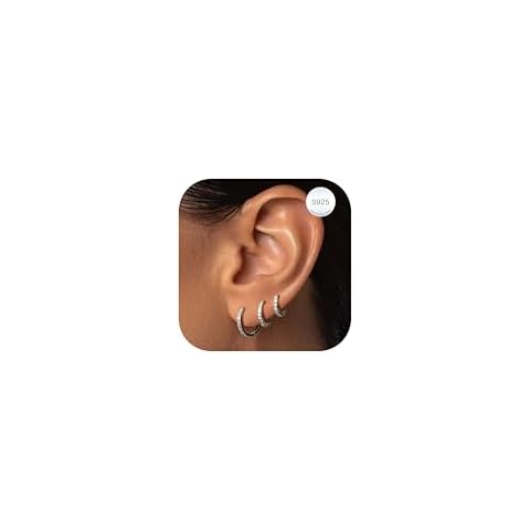 LOLIAS 925 Sterling Silver Hoop Earrings Cover