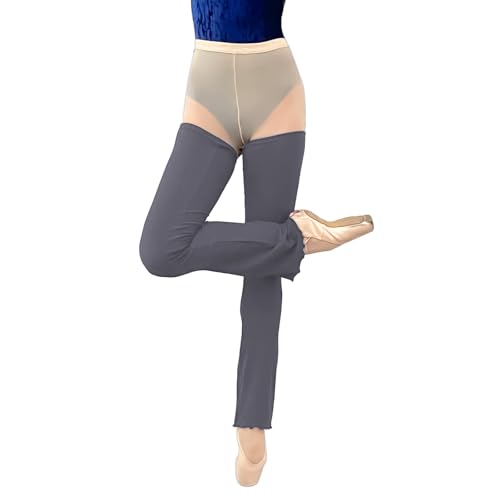 Image of Ballet Flared Leg Warmers 1 Pair 29.5 Inches Over The Knee Elastic At Top For Women