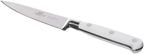 Lion sabatier 800183 Toque Blanche Couteau d'Office Droit Forgé 10 cm Cover