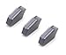 DLTOOLS Industrial GTN-4(SP400) PVD Coated(Black&Grey) CNC Grooving Carbide Inserts Cutting Tools for Steel,10pcs
