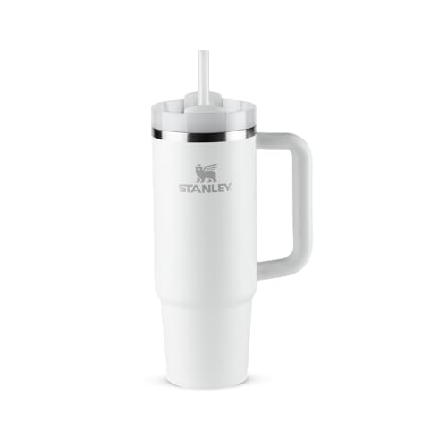 Stanley - Copo Quencher H2.0 FlowState 887ml - Copo de aço inoxidável com tampa, isolamento a vácuo, para água, chá gelado, café, smoothies e muito mais, Frost