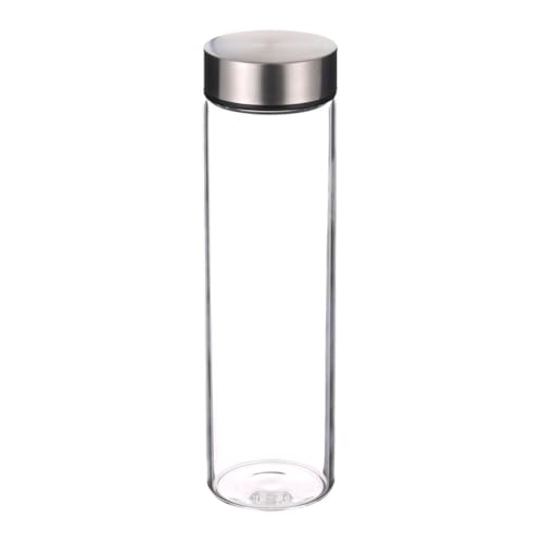 Bergner Bouteille d'eau moderne en verre borosilicate de 600 ml – Réutilisable pour un usage quotidien et les activités de plein air