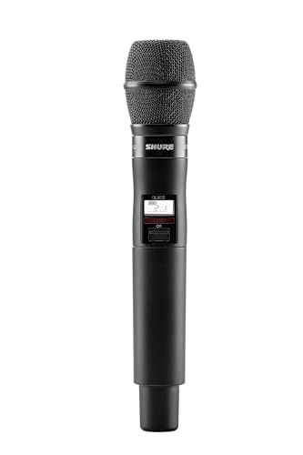 Shure QLXD2/KSM9 Handheld Transmitter with KSM9 Black Vocal Mic Capsule - for use with QLX-D Digital Wireless Microphone Systems, Receiver Sold Separately | J50A Band (QLXD2/KSM9=-J50A)