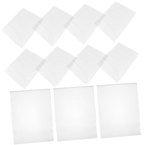 Alipis Plastic Resizable Storage Bags for Clothes 50pcs Garment Bags Zipper Water and Dustproof for Socks and T-shirt Packaging