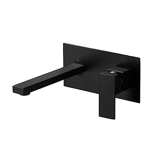 Robinet de lavabo mural pour vasque moderne eau chaude et froide