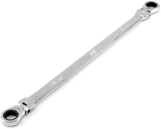 17 x 19 mm Long Flex 12-Point Ratcheting Box End Wrench, Mfr: WRB36417-A