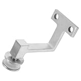 Installation facile : conçu pour une installation aisée, ce support de garde-corps en verre se fixe solidement sur les surfaces vitrées, stabilité et protection antidérapante pour des mains courantes plus sûres