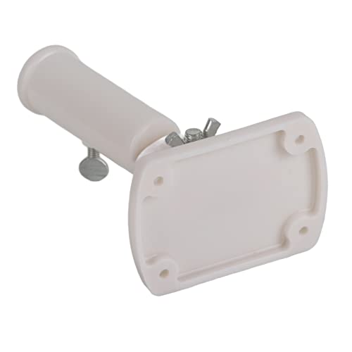 Plastic Flag Holder, Flag Pole Bracket, 30Mm Dia Adjustable Flag Bracket Holder, White Multi-Position Wall Mounting Bracket Flag Pole Holder Windsock Base #TOP3