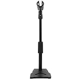 Base antidérapante innovante : la petite plaque de fer unique de ce support de micro de bureau permet de répartir uniformément la pression et empêche tout glissement, ce qui le rend idéal pour toute surface de table ou de bureau. supports de microphone portables, fixations pour microphones