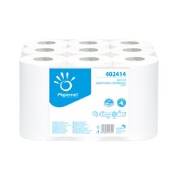 Handtuchrollen Papernet spezial Centrefeed weiss 9 Rollen/Paket, Innenabwicklung, 2-lagig, 12,4 cm x 50 m