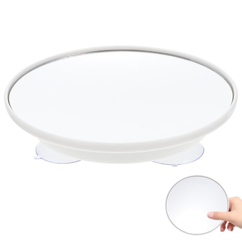 Tofficu Espejo de Maquillaje Diseño y Material Acrílico Aumento 10x para Baño Ventosa Adecuado para Viajeros y Uso Diario en Tocador