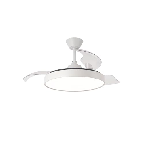 Lampara ventilador de techo con mando Home varios diseños modernos | Ventilador de techo con luz retráctil aspas plegables