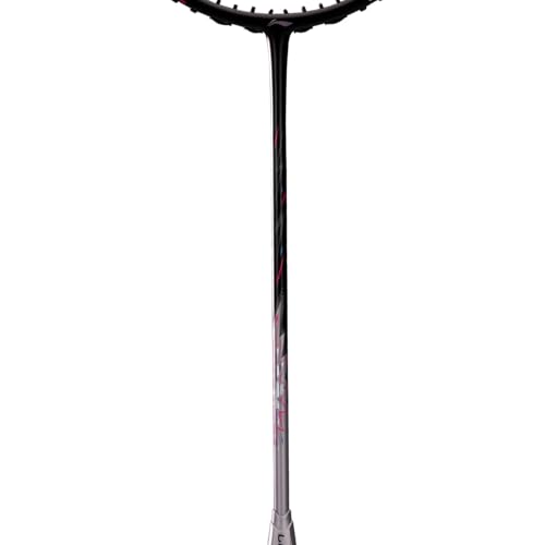 Image of Li-Ning AXForce Big Bang Unstrung Badminton Racquet | 4UG6 | Black & Neon Iridescent Pink | Power & Precision for Advanced Players