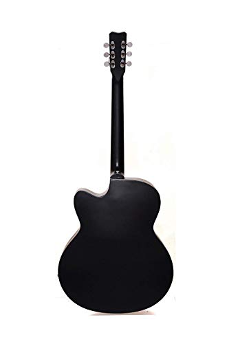 Image of KETOSTICS Givson Venus Special KS-Vs-BLK, Rosewood Acoustic Guitar Combo With Cover /Bag, String Set, Belt And Picks (BLACK)