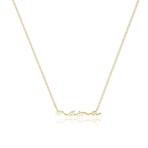 Mama Script Necklace