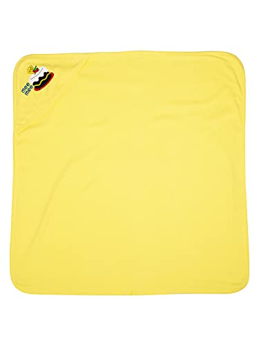 Image of Mee Mee Warm and Soft Wrapper Blanket with Hood, Yellow (284.0mm L X 10.0mm W)