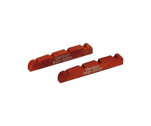 Guyker Bass Guitar Bone Nut - 4tbg{g vXbgt{[ibg iANZT[ PB JB Precision Bass Jazz Bass Set of 2 Red 38x3.5x6mm BTR3836
