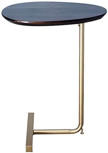 LSHAOBO Mesa auxiliar de estilo antiguo, mesa de café, mesa auxiliar, sala de estar, dormitorio, mesa de aperitivos para exteriores e interiores, mesa de café (color: negro)
