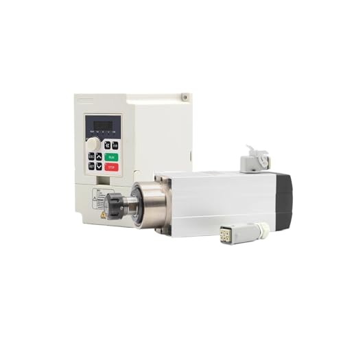 KACOME Air-Cooled Spindle 2.2kw 220v ER25 Air-Cooled Ceramic Ball bar and 2.2kw Inverter/VFD(Steel Ball Bearings)