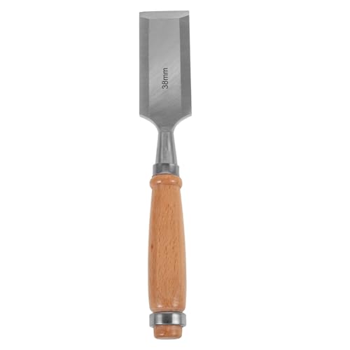 Tofficu Manual Woodworking Chisel Flat Chisel Wood Carving Tool Ergonomic Grip for Diy Projects