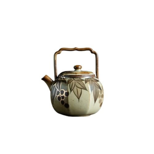 Tetera Hecha a Mano Tetera retro creativa, tetera personal, cafetera de cerámica, viaje, restaurante, agua Para Preparar Té de Hojas