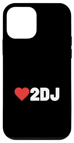 Love 2 DJ Funny Saying Red Heart Music Lovers �X�}�z�P�[�X iPhone 12 mini �p