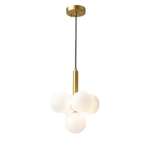 Suspension moderne en laiton brossé idéale pour table de cuisine