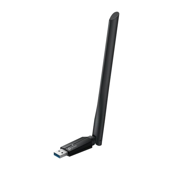 TP-Link Archer TXE70U Plus WLAN Stick do PC WiFi 6E, AXE5400 USB WLAN adapter Tri-Band, USB 3.0, anteny High-Gain, WPA3, kompatybilny z Windows 11/10