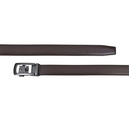 Image of WildHorn Men's Genuine Leather Ratchet Belt for Men| Premium Auto-Lock Buckle | Adjustable up to 48 inch | Formal & Casual Wear | Micro-Adjust Fit | Stylish Gift Box Included