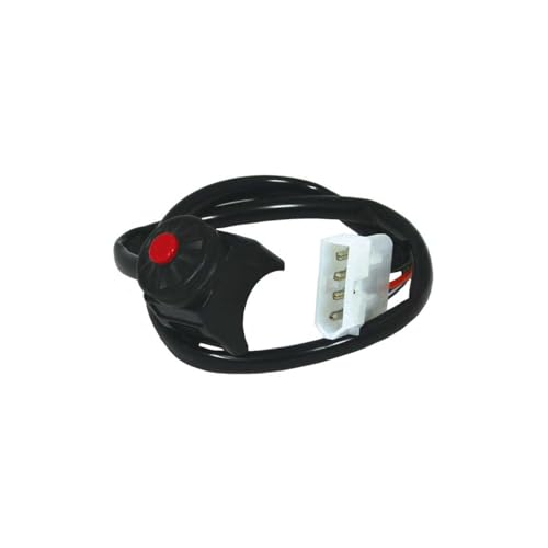Botón de inicio Race FX negro para moto de cross y enduro con cableado resistente