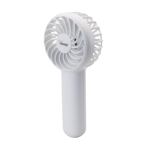 bimar VA50 Ventilatore Portatile, Mini ventilatore usb, Mini ventilatore portatile, Regolazione Intensità e Modalità dell’Aria, Da Tavolo, Con Supporto di Appoggio, 3 Velocità