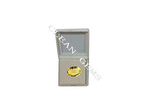 Citrine naturelle Sunela 2,96 carats de qualité gemme avec certificat d'authenticité