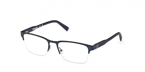 Timberland Herren Timberland TB50046 091 Optische Fassungen Metall Blau  Quadratisch Normal