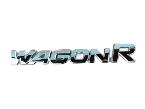 Image of Car Emblem Monogram Logo Badge Decals Sticker Full Chrome Plastic for (Wagon-R)