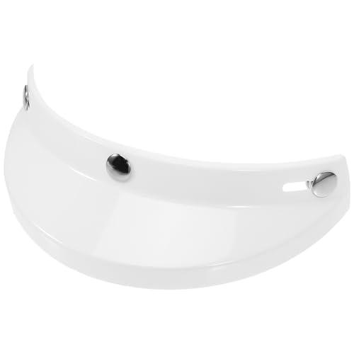 INOOMP Visera para Casco de Motocicleta Vintage de Color Diseño Clásico Americano Compatible con Cascos de Motocross y Medios Protección Solar y Lluvia para Conducción Exterior