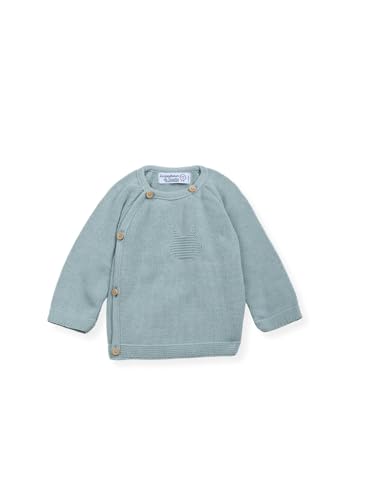Brassière en coton pour bébé garçon coloris bleu danube taille naissance à 1 mois