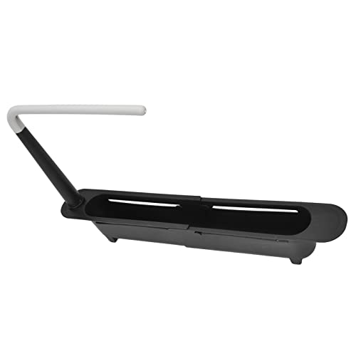 Rack de almacenamiento telescópico para fregadero, largo 32-45 cm expandible para cocina en casa, colores negro miniatura 6