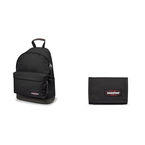 EASTPAK WYOMING Rucksack, 203 cm, 199 L, Black (Schwarz) & CREW SINGLE Geldbörse, 22 cm Black (Schwarz)