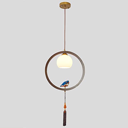 Pendentif en verre de style classique luminaire d'entrée en verre givré