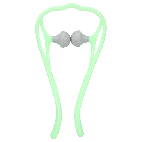 Fictory Masajeador de cuello y hombros, alivia la tensión, diseño ergonómico, verde, portátil