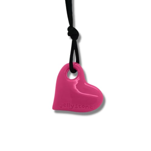 Jellystone Designs Heart Pendant in Watermelon Pink