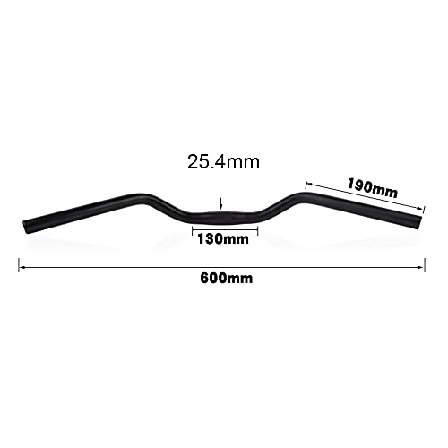 Catazer Bike Handlebars Road Bike Handlebars Cruiser Bike Handlebars Extra Wide Dutch M Shape 25.4X540/600Mm (A-25.4X600Mm) #TOP1